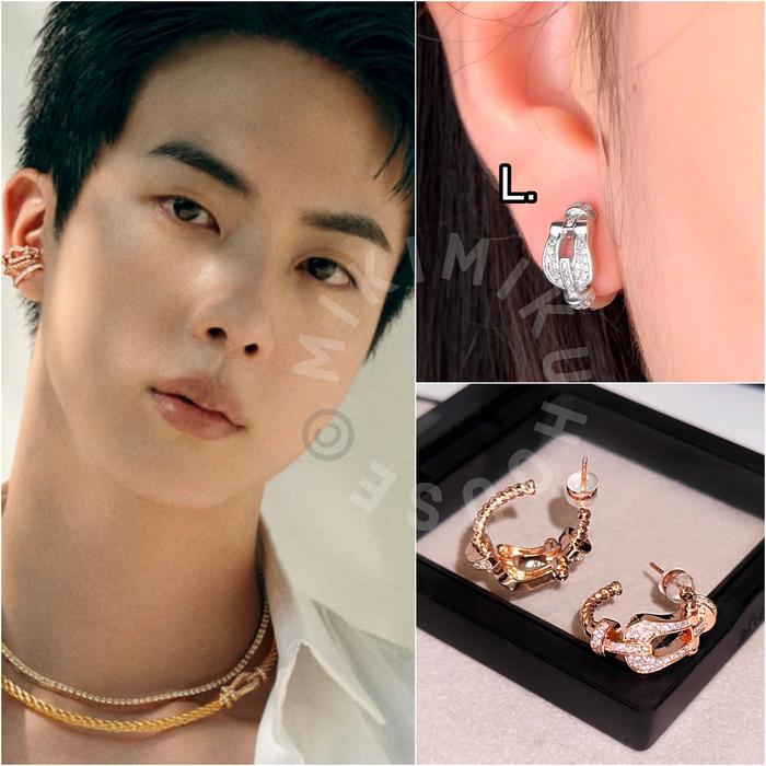 ANTING JIN RING CINCIN BTS COUPLE GELANG BRACELET KPOP V JUNGKOOK NECKLACE EARRING KALUNG S925 GOLD
