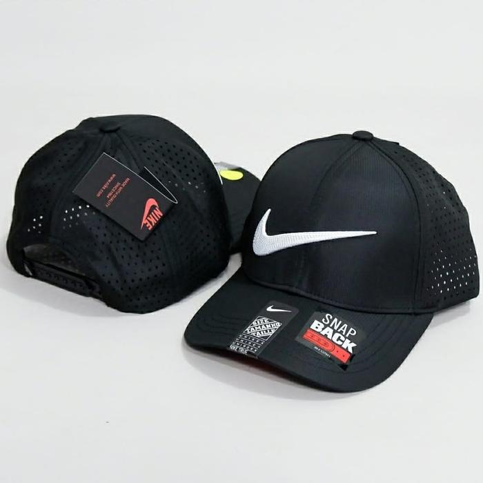 Jaitan TIMBUL just dO it logo !! topi SB snap back Edition nike AIR Cap SpOrTy cAsUaL BLACK White Sw