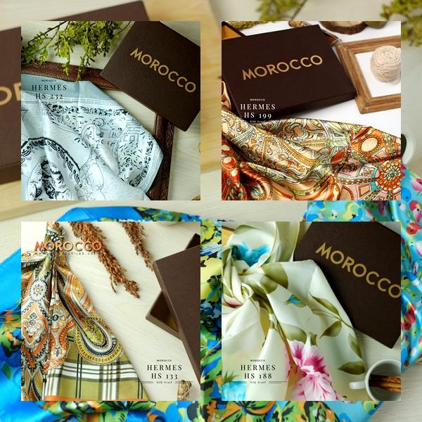 JILBAB SATIN MOTIF BRANDED - MOROCCO HIJAB
