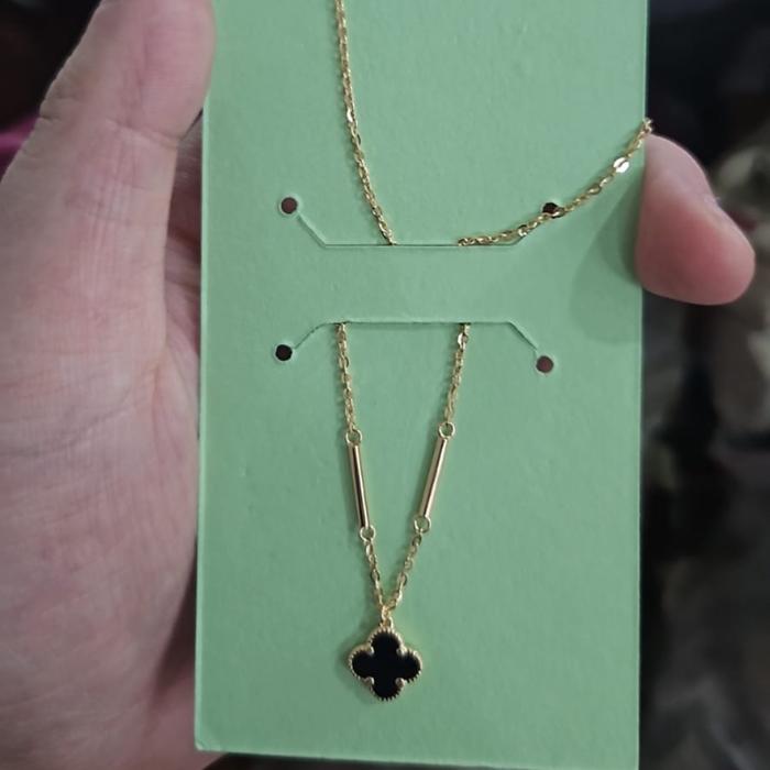 kalung love hati mata putih emas asli 375 muda murah tipis lucu ubs