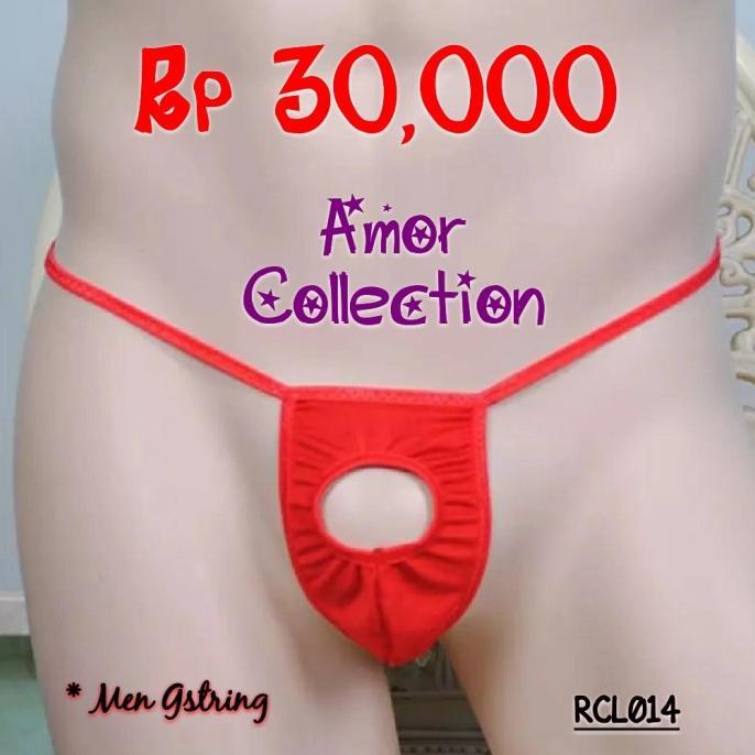 Lingerie gstring cowok merah (RCL014)