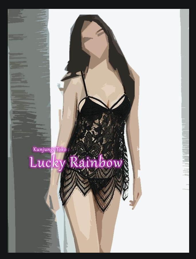 Lingerie Gaun Malam Seksi Daster Sensual Baju Hot Hitam 2654