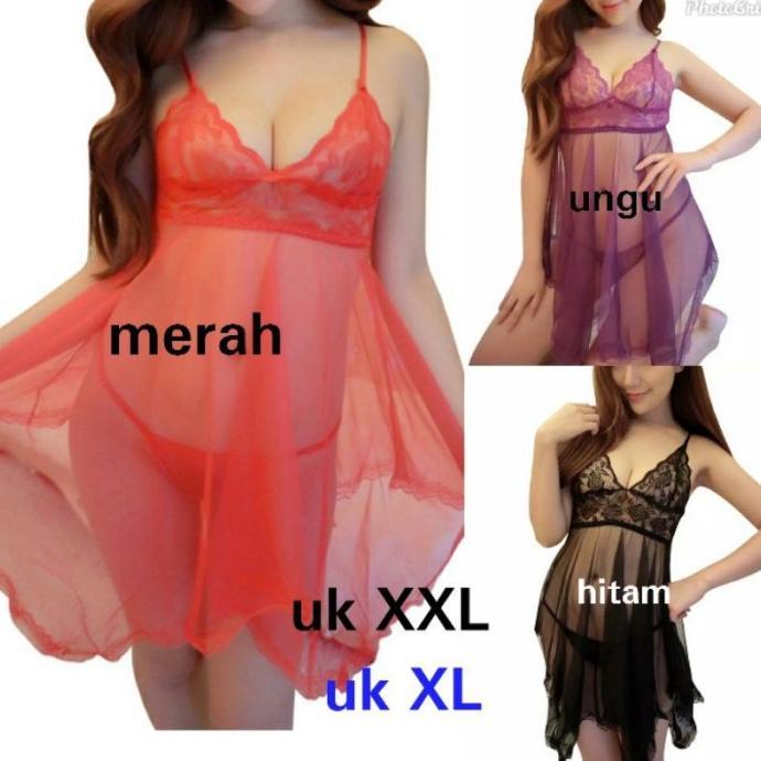 LKM Lingerie Jumbo + gstring uk XL & XXL - Lingerie set seksi