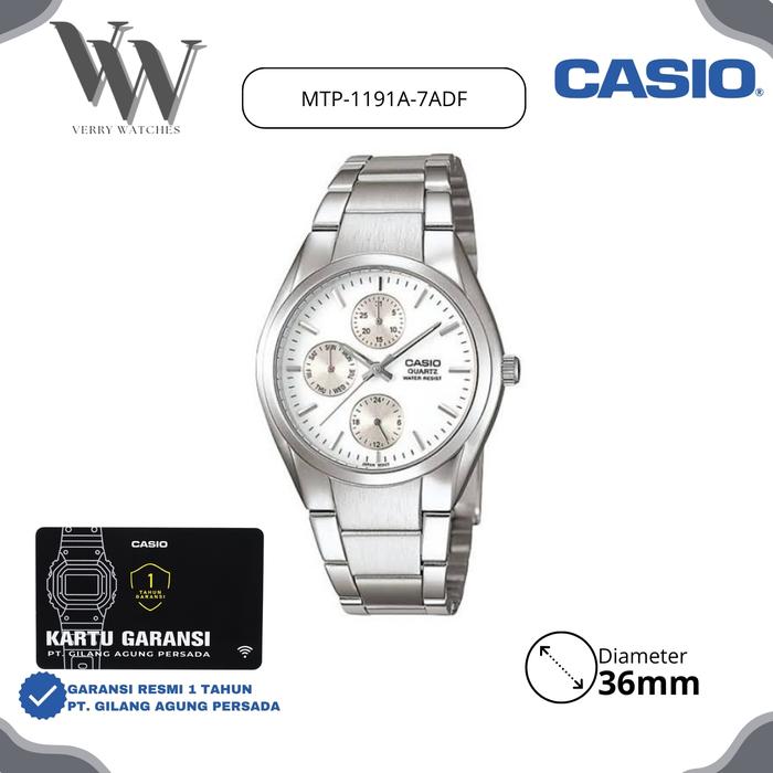 Jam Tangan Casio General MTP-1191A-7ADF original & Garansi Resmi