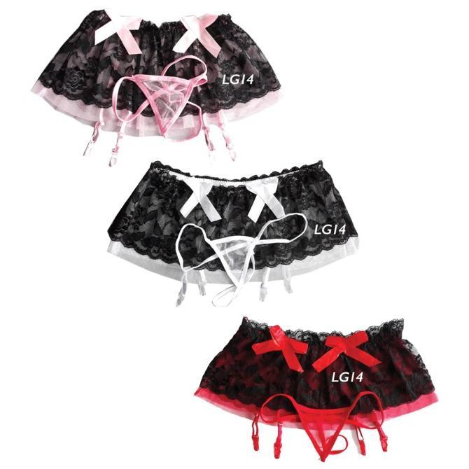 Lingerie Garter Big Size Penjepit Stocking ukuran Besar L XL + Gstring