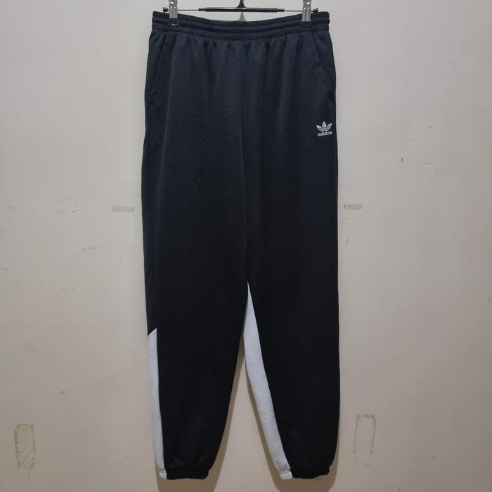 Celana Trackpants Jogger Adidas Trefoil Big Logo Hitam M Second -254