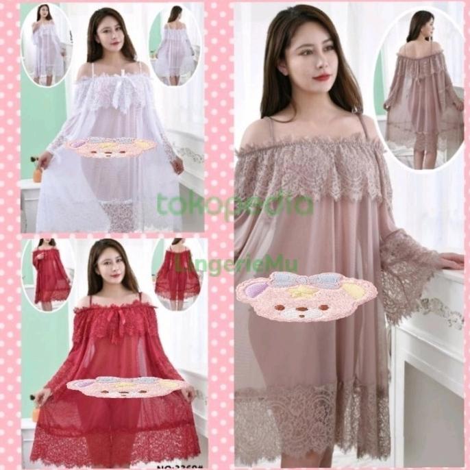 SABRINA DASTER LINGERI ALL SIZE JUMBO/LINGERI BIG SIZE TRANSPARAN