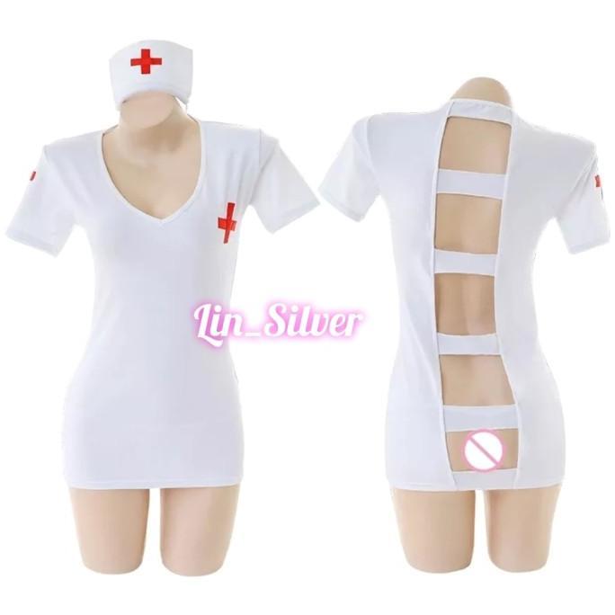 Lingeri Cosplay Kostum Suster Perawat Wanita Seksi Sexy Nurse Costume