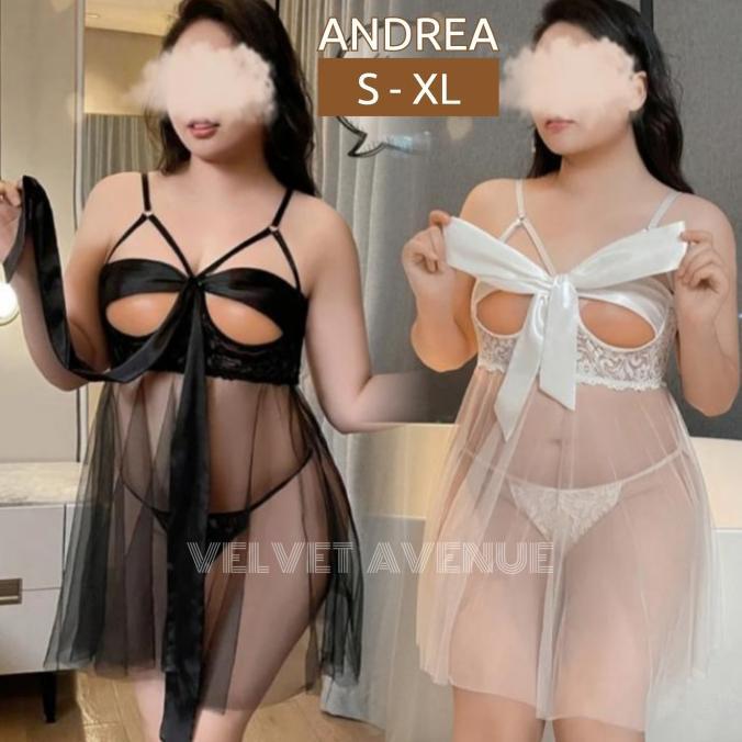 Sexy Lingeri Seksi Baju Tidur Dewasa Wanita Andrea Lingeria Transparan