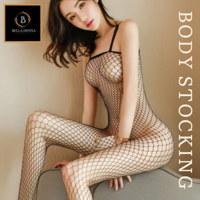 Pakaian Dalam Lingerie BS-04 Model Jaring Wanita Dewasa Sexy Lingerie body stocking model jaring