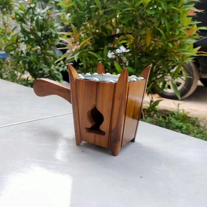 Wow! Prapen Perapen Mabhara /Prapen Antik/Prapen Kayu Jati/Tempat Pembakaran Buhur Tinggi 17 Cm