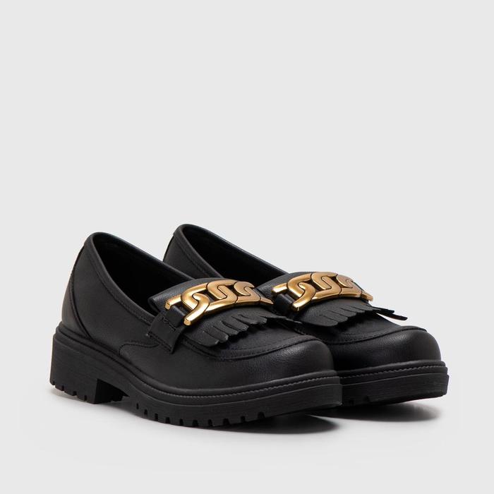 Mega Adorableprojects - Fyrena Loafer Black - Loafer Wanita