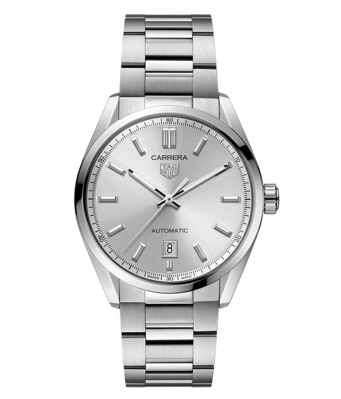 TAG Heuer Carrera Calibre 5 Automatic 39mm Silver Dial