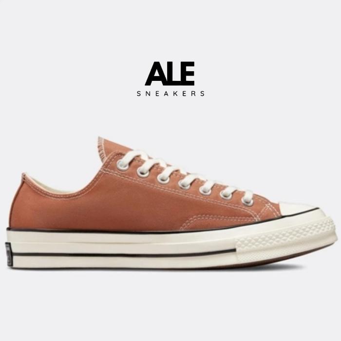 Sepatu Sneakers Chuck Taylor 70s OX Brorn Mineral (A00461C) Original