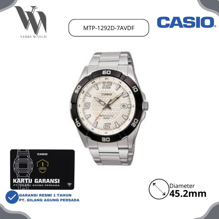 Jam Tangan Casio General MTP-1292D-7AVDF original & Garansi Resmi