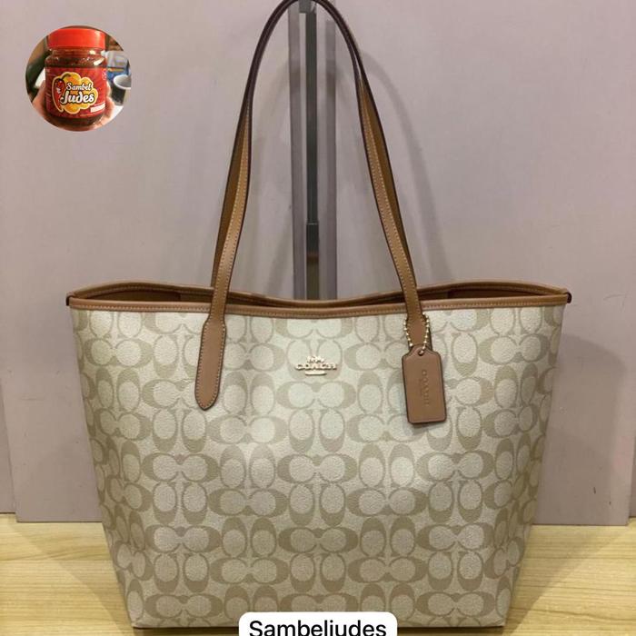 Preloved City Tote Coach Original 100% Totebag