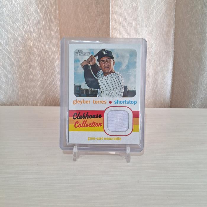 mlb card, baseball card, mlb torress swatch topps22