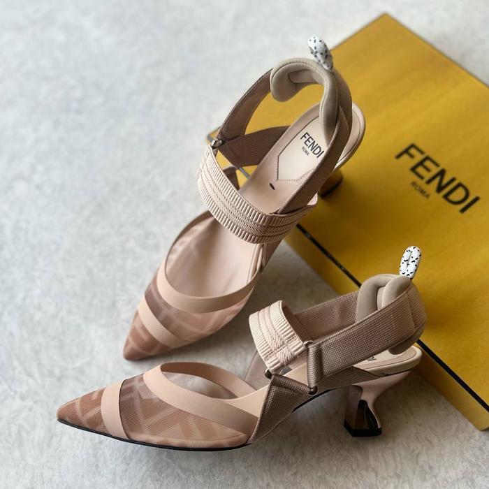 Fendi colibri slingback heels