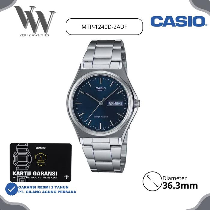 Jam Tangan Casio General MTP-1240D-2ADF original & Garansi Resmi