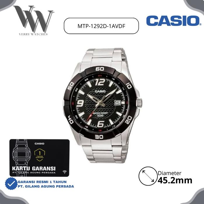 Jam Tangan Casio General MTP-1292D-1AVDF original & Garansi Resmi