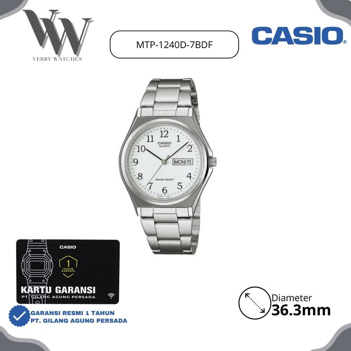 Jam Tangan Casio General MTP-1240D-7BDF original & Garansi Resmi