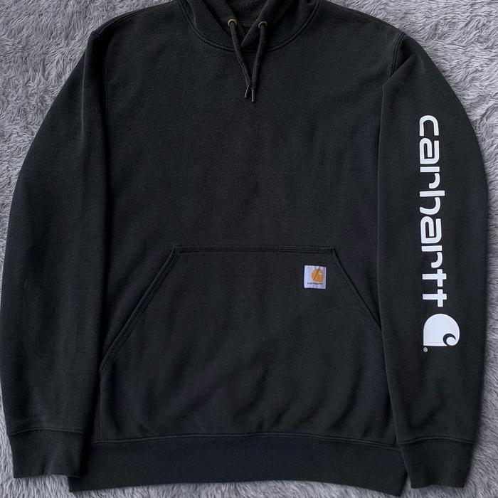 hoddie carhartt spellout second original black