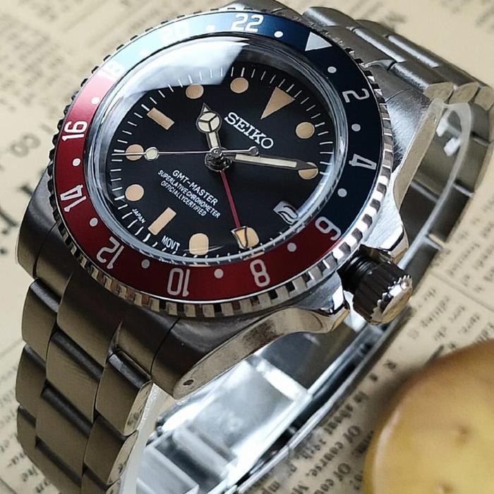 Seiko mod vintage GMT master 1675