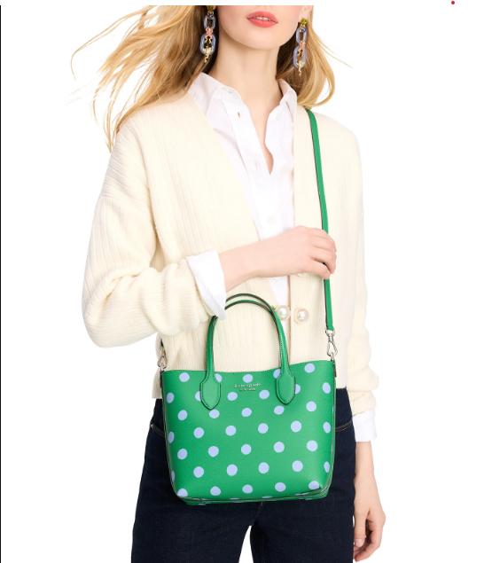 Bleecker Gingham Medium Crossbody Tote, Bleecker Sunshine Dot Medium Crossbody Tote murah branded ja