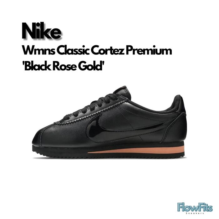 Nike Cortez Classic 'Black Rose Gold' 905614-010 BNIB ORIGINAL Sneakers Pria Wanita UNISEX