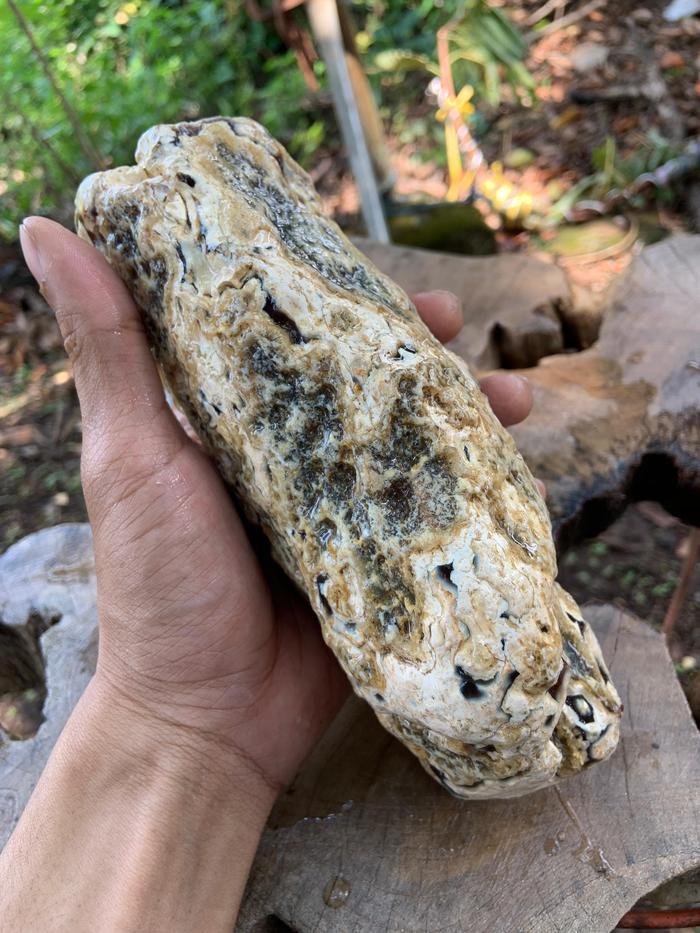 Natural Chalcedony Agate Stone Rough Rock Raw Bahan Batu Akik Alam Mulia Kalsedon Alami Asli GEMSTON