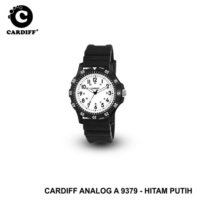 Jam Tangan CARDIFF 9379 Analog Quartz Sillicone Rubber Original