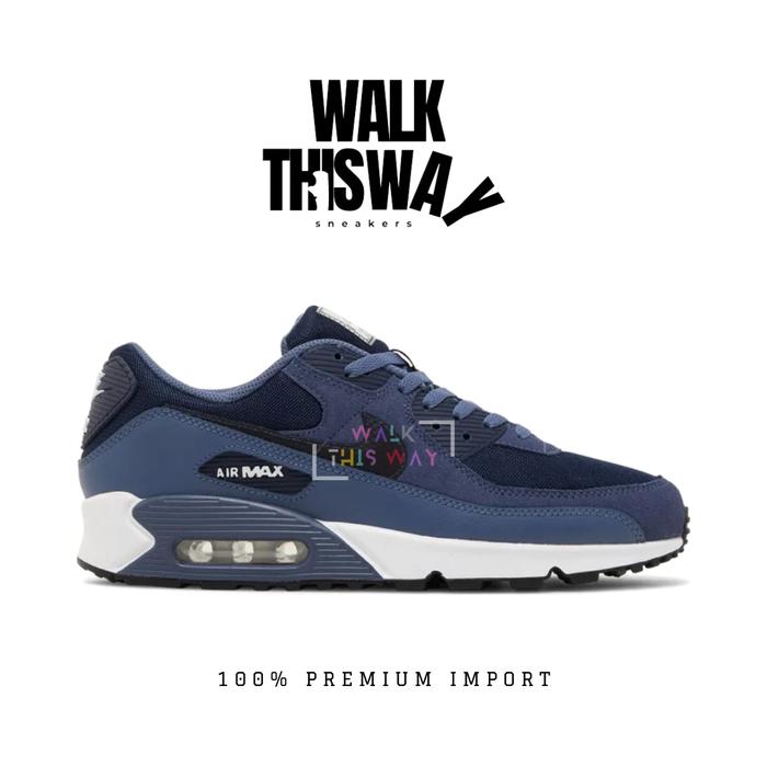 sepatu pria sneakers nike air max 90 / sepatu nike / sneakers air max / blue navy