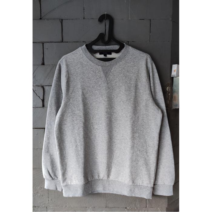 Jaket Sweater Crewneck Topten Soft Grey not Uniqlo H&M Zara Kaos Kemeja Chino Jeans Vans Converse Ni