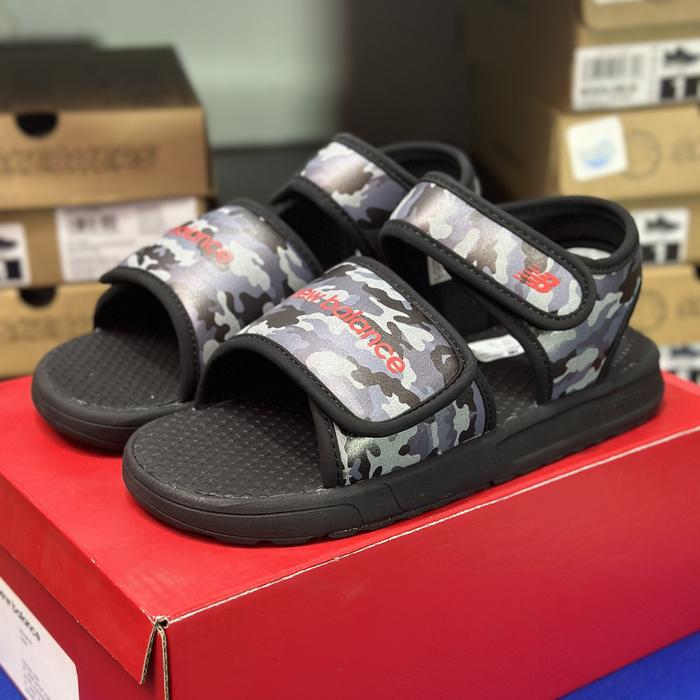 NEW BALANCE 750 Boy Sandal - Grey/Black | SYA750E3 | BNIB 100% Original Store Sandal Anak