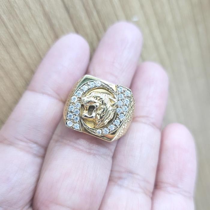 CINCIN EMAS FASHION MACAN HARIMAU KEREN CANTIK MEWAH PRIA COWO LAKI