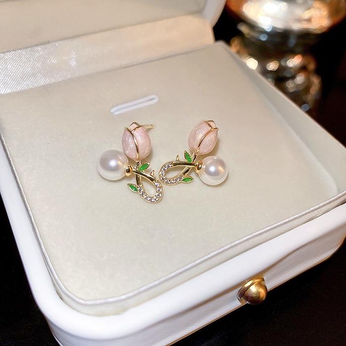 GW88 - Anting-Anting Fashion wanita bunga Elegan Anti Karat LOTUS 272A