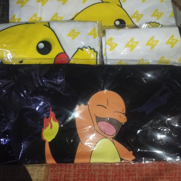 Tote bag indomaret pikachu - charmender pokemon