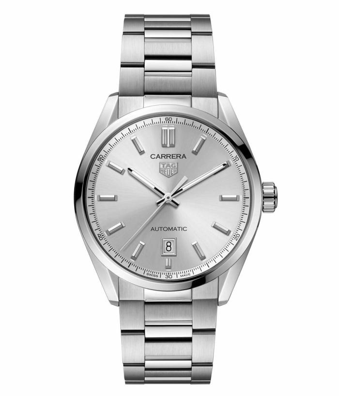 TAG Heuer Carrera Calibre 5 Automatic 39mm Silver Dial