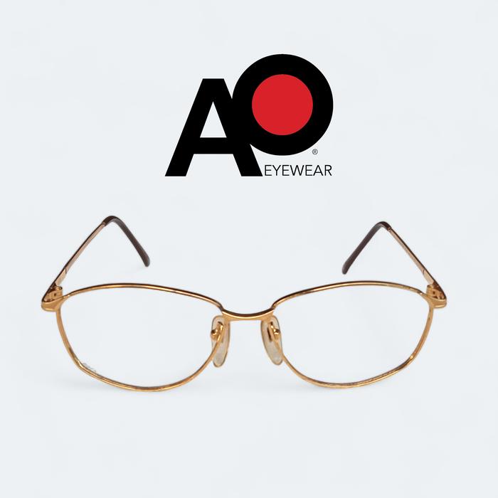 American optical vintage frame kacamata jadul lawas retro gold plate