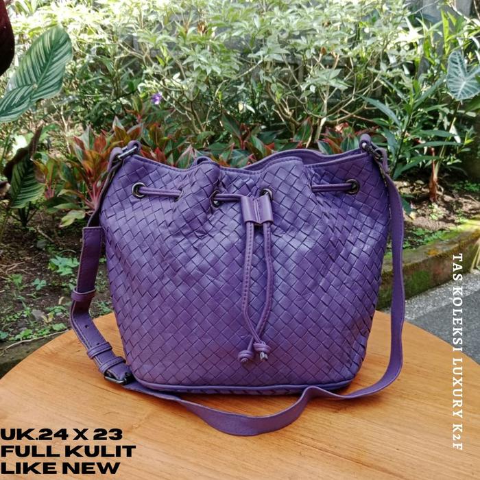TAS wanita preloved branded BottegaVen*, kulit asli lentur limited