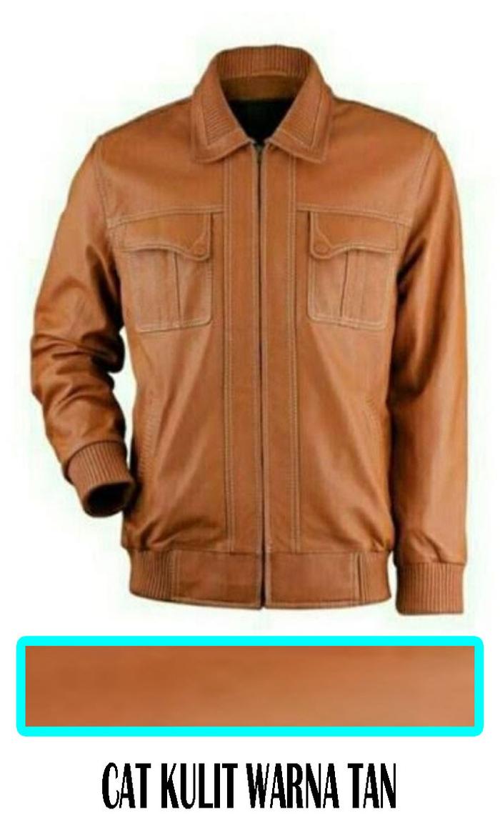 CAT KULIT WARNA TAN untuk jaket,sepatu,tas,dompet...DLL (200ml)