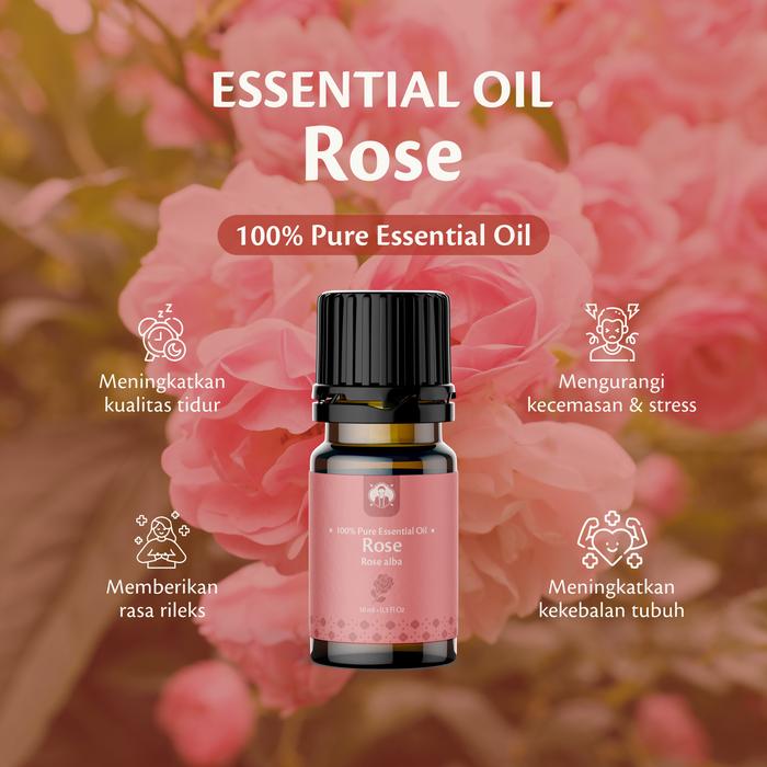 ROSE Pure Essential Oils Mawar Minyak Atsiri | 100% Natural