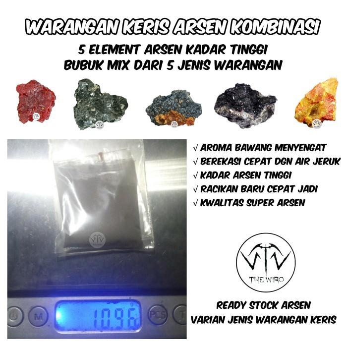 batu warangan keris arsen mix kombinasi