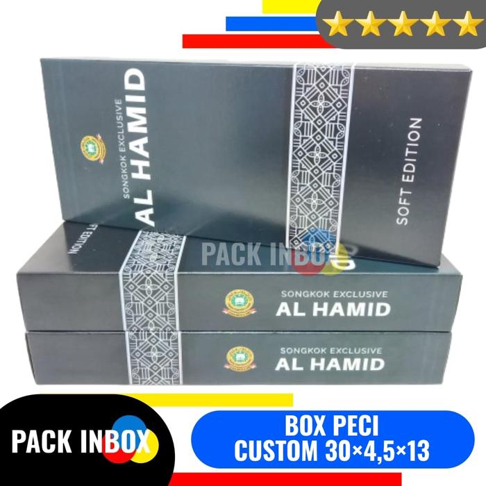 BOX PECI CUSTOM DESAIN 30×4,5×13 KARDUS SONGKOK CUSTOM 30x4,5x13 DUS PECI CUSTOM DESAIN BOX SONGKOK