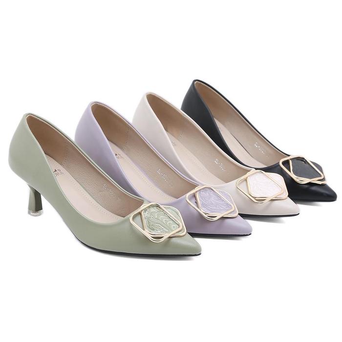 Borong Ellora El-8660 Sepatu Heels Wanita Import Sepatu Kerja Wanita Heels 6Cm