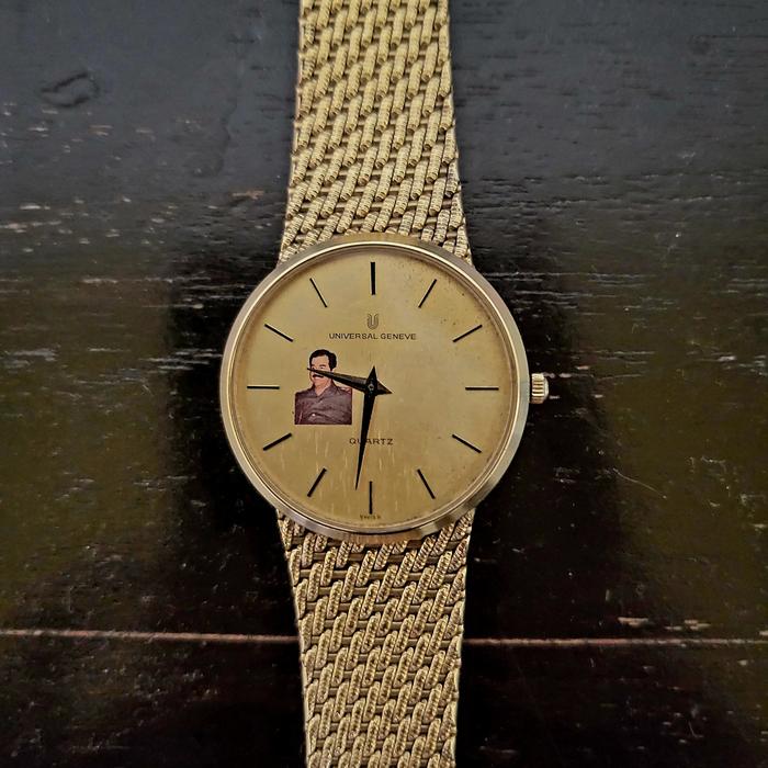 Universal Geneve Saddam Hussein Gold Vintage Limited Edition Rare not Rolex SKX007 SKX 007 Tag Heuer