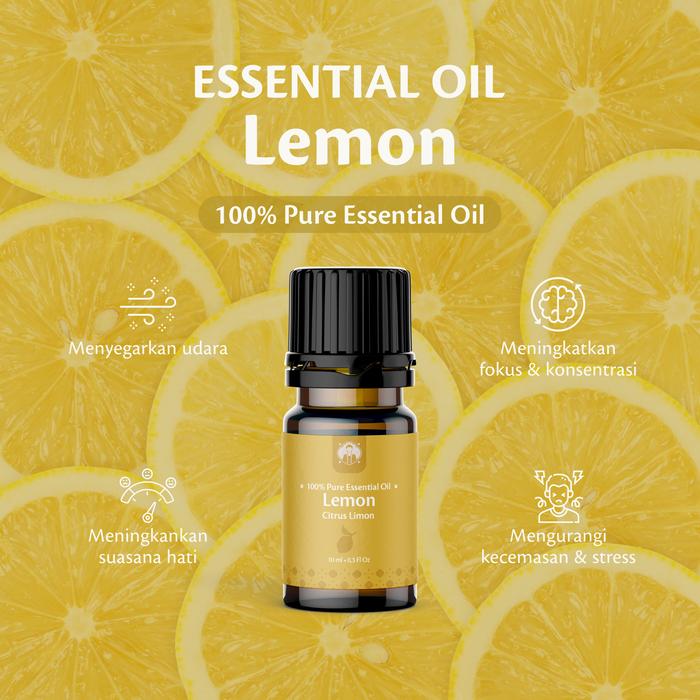 LEMON ESSENTIAL OIL MINYAK ATSIRI AICARE | 100% NATURAL THERAPEUTIC