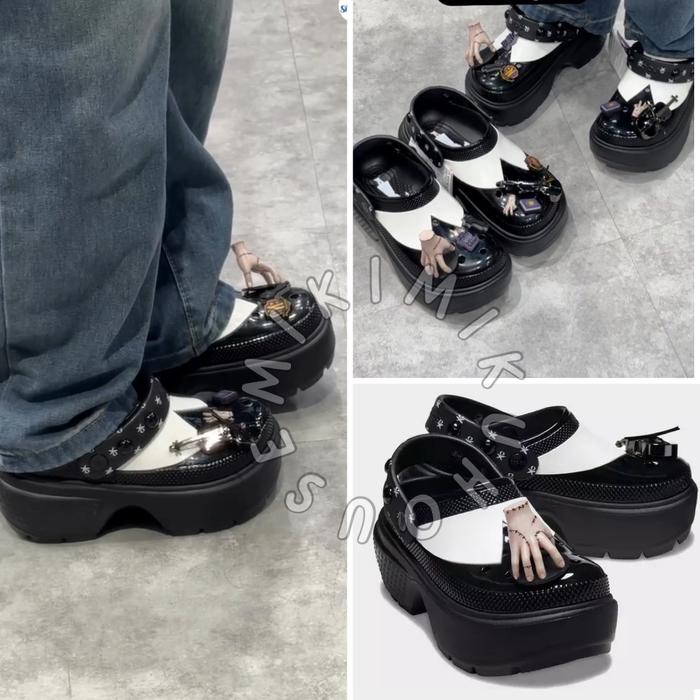 OFFICIAL CROCS WEDNESDAY STOMP CLOG CROCS ORIGINAL JIBBITZ WEDNESDAY X CROCS PLATFORM CHARMS UNISEX