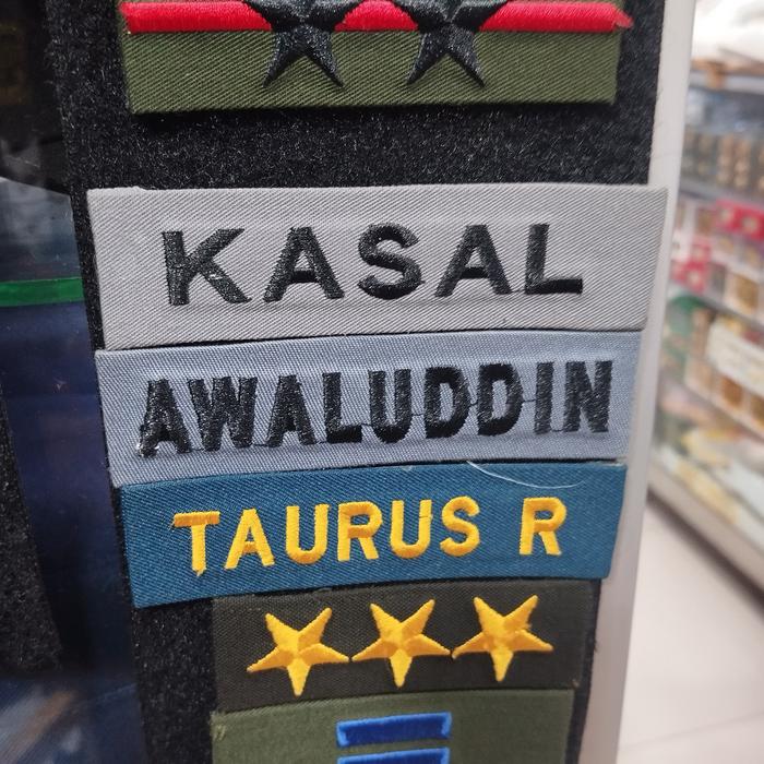 Nama untuk Topi Pet PDH PDL TNI AD AU AL POLRI BRIMOB KEJAKSAAN DLL