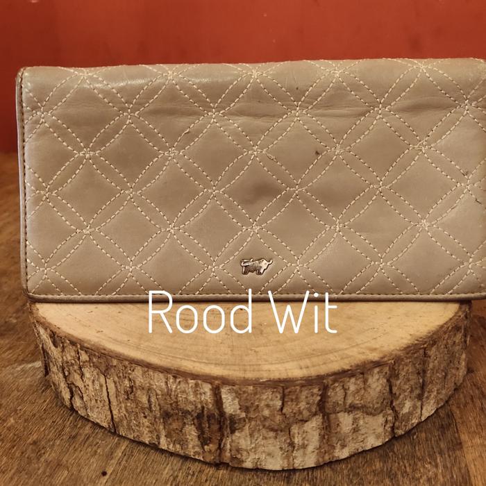 Jual Dompet wanita panjang Kulit Braun Buffel second aksesoris cewek motive garis